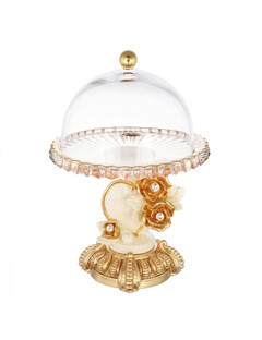 Блюдо на ножке с крышкой 30 см