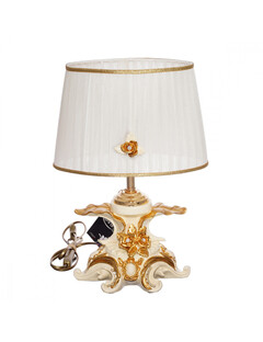 Лампа настольная 37 см "золотой цветок"