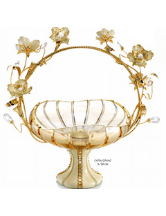 Ваза для фруктов 50 см "кристалы"