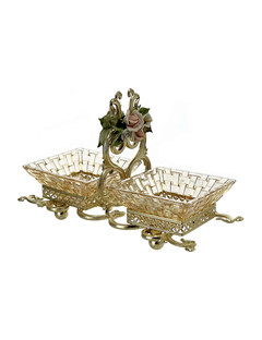 Менажница квадратная 12 см 2 секции