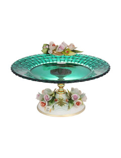 Блюдо круглое на ножке 27 см