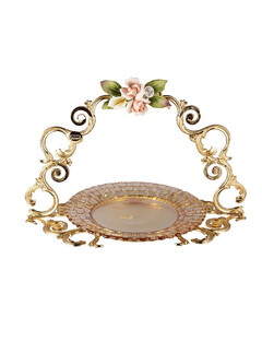 Блюдо круглое с ручкой 27 см