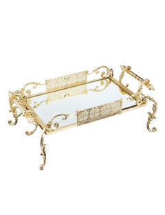 Поднос прямоугольный на ножках средний 50×25 см