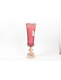 Ваза для цветов розовая 50 см