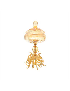 Конфетницас крышкой 16,5 см