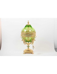 Конфетница зеленая 25 см