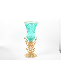 Ваза для цветов голубая 40 см