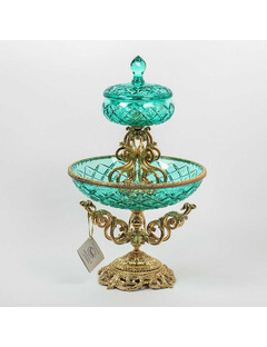 Горка двойная с дозой 16/30 см голубая