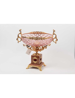 Фруктовница розовая 27 см