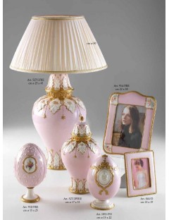 Настольная лампа, фоторамка и ваза rosa piu fiori